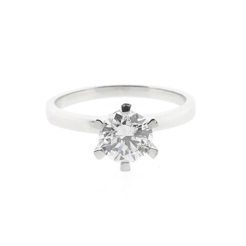 Image 4 of White gold engagement ring with 1.01 ct. diamond | + Natural Diamond certificate