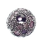 Image 3 of Pandora clip charm; Silver; Fancy Purple Cosmic Stars