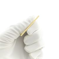 Golden narrow brooch