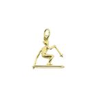 Image 5 of Gold pendant of a skier