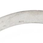 Image 4 of Silver Slave Bracelet with Rope Pattern; Size M