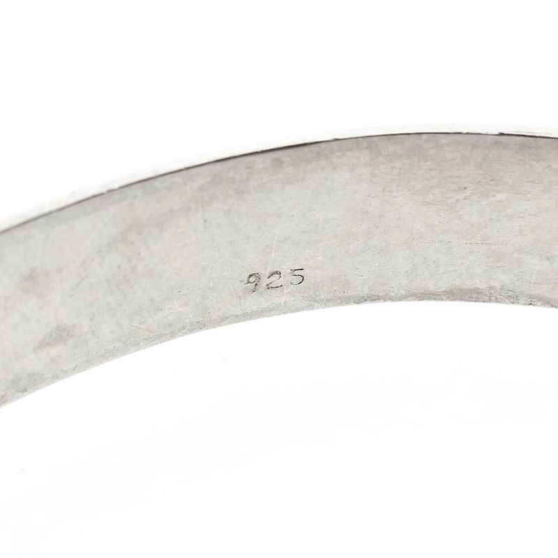 Image 4 of Silver Slave Bracelet with Rope Pattern; Size M