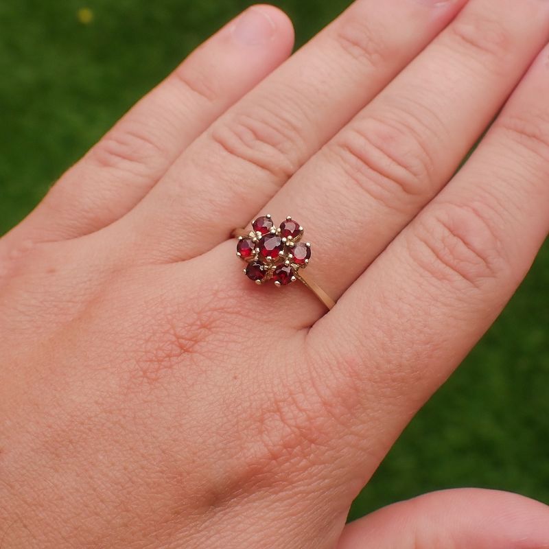 Image 4 of 8K Garnet Ring | Vintage