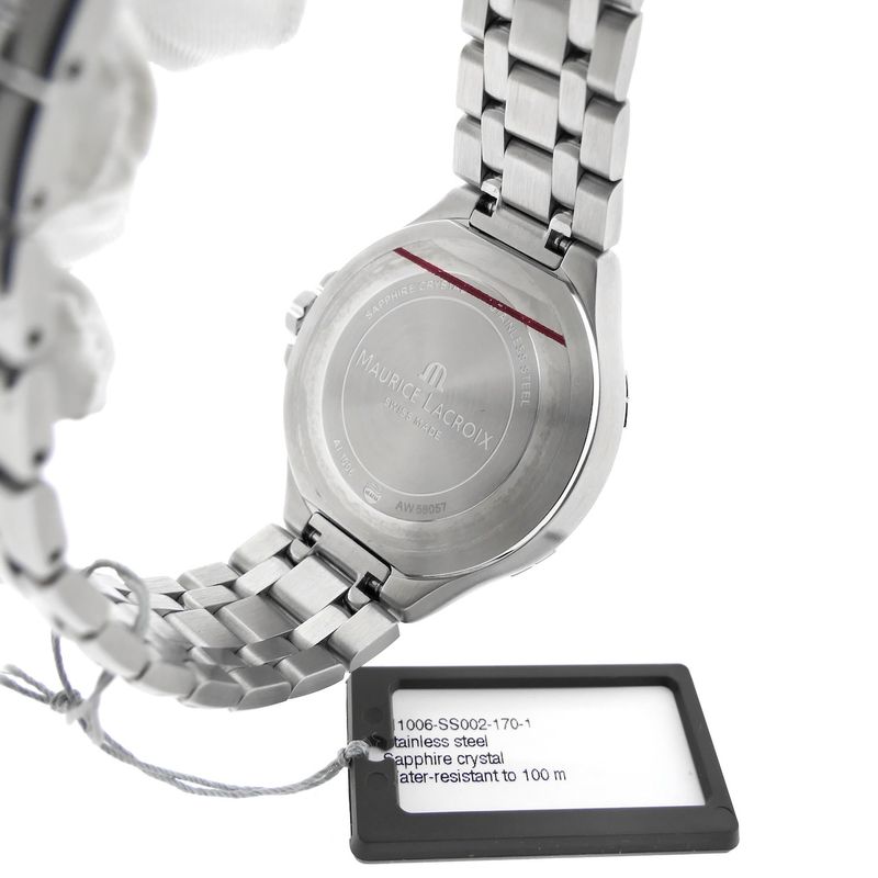 Image 11 of Maurice Lacroix AIKON AI1006-SS002-170-1; Women's watch with mother-of-pearl dial and diamonds