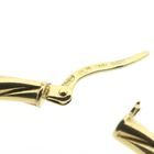 Image 6 of Gold twisted earrings | Ø 54.5 mm