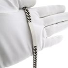 Image 2 of Silver robust gourmet link bracelet with engraving plate; Men