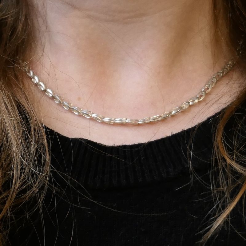Image 10 of Silver fantasy link chain | 43 cm