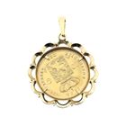 Image 3 of Gold pendant of 10 guilder coin with King William III