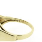 Image 6 of Gold men's ring with diamond and sapphire