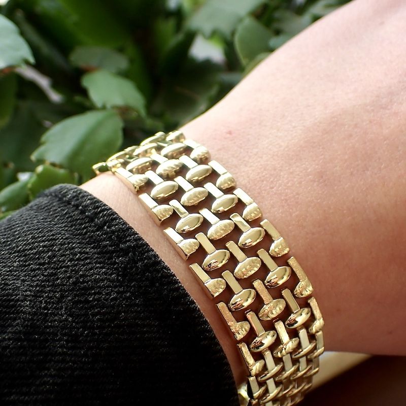 Image 2 of Vintage gold fantasy link bracelet