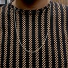 Image 11 of Gold long twisted link chain