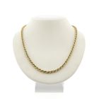 Image 1 of Gold twisted link chain | 51 cm