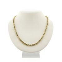 Gold twisted link chain | 51 cm