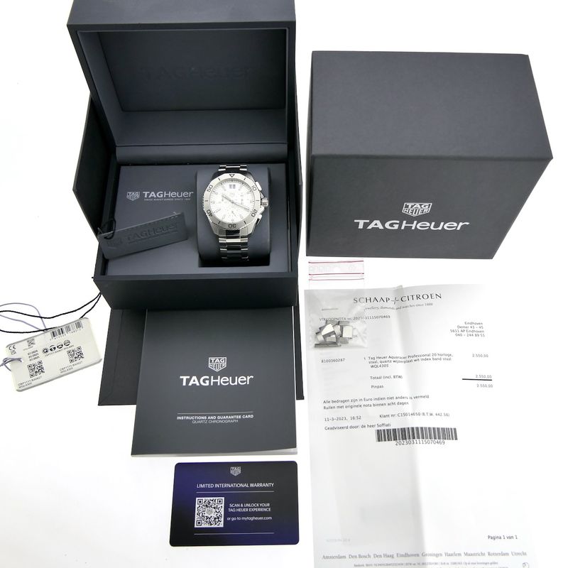 Image 5 of TAG Heuer Aquaracer Professional Chronograph CBP1111; Chronograph men's watch