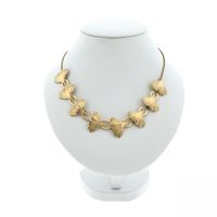 Fantasy link chain with Japanese Ginkgo leaves