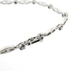 Image 4 of White gold fantasy link bracelet with diamonds; 0.24 ct.