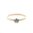 Image 3 of Gold solitaire ring with diamond 0.03 ct.
