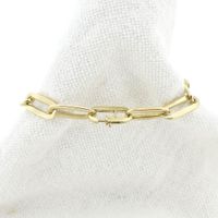 Gold closed forever bracelet.