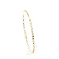 Gold gourmet link bracelet