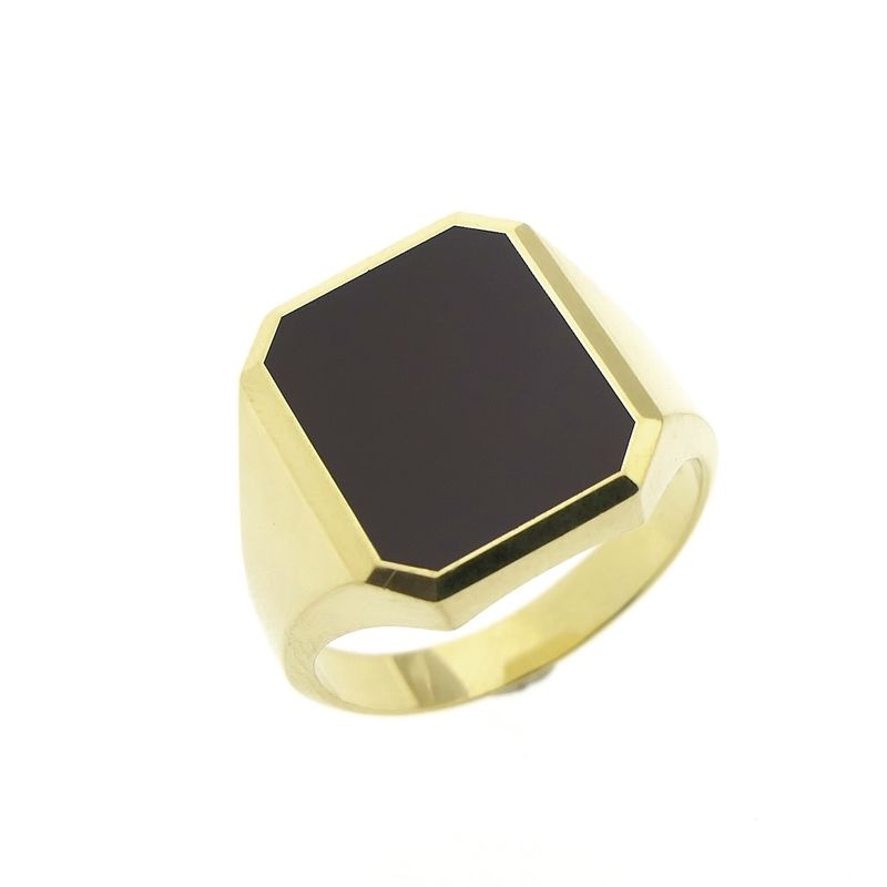 Image 1 of Gold signet ring with carnelian | Men