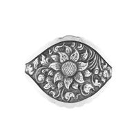 Silver Art Nouveau bracelet | Ø 68.5 mm