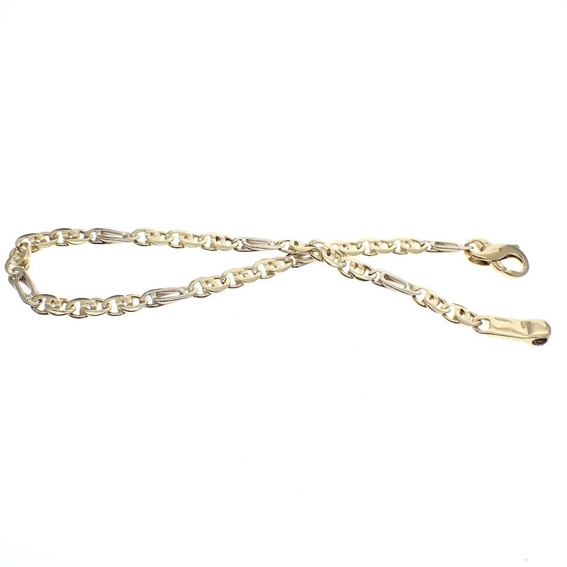 Image 3 of Two-tone gold infinity link bracelet; Collinea | 21 cm