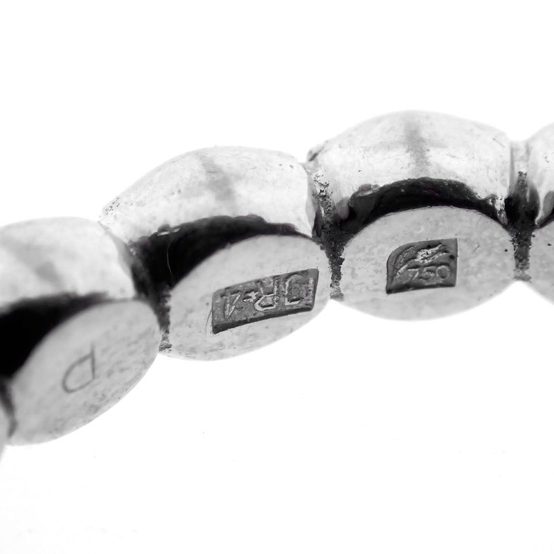 Image 7 of White gold sliding ring with balls