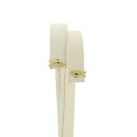 Golden stud earrings of an Ichthus fish