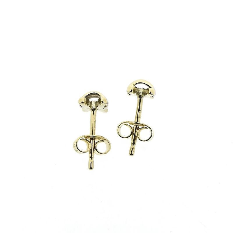Image 5 of Two-tone gold stud earrings