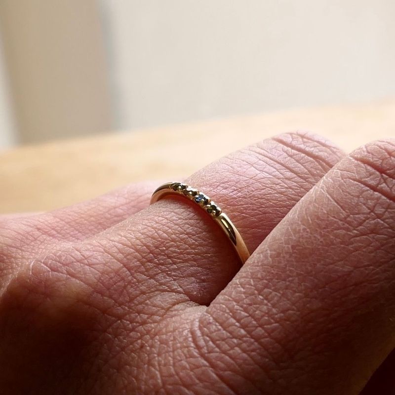 Image 8 of Gold Ring with Colored Zirconia