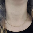 Image 8 of Gold gourmet link necklace | 43 cm