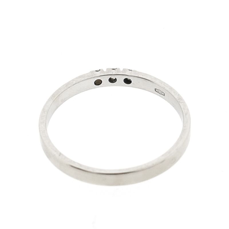 Image 6 of White gold ring with diamonds | 0.075 ct.