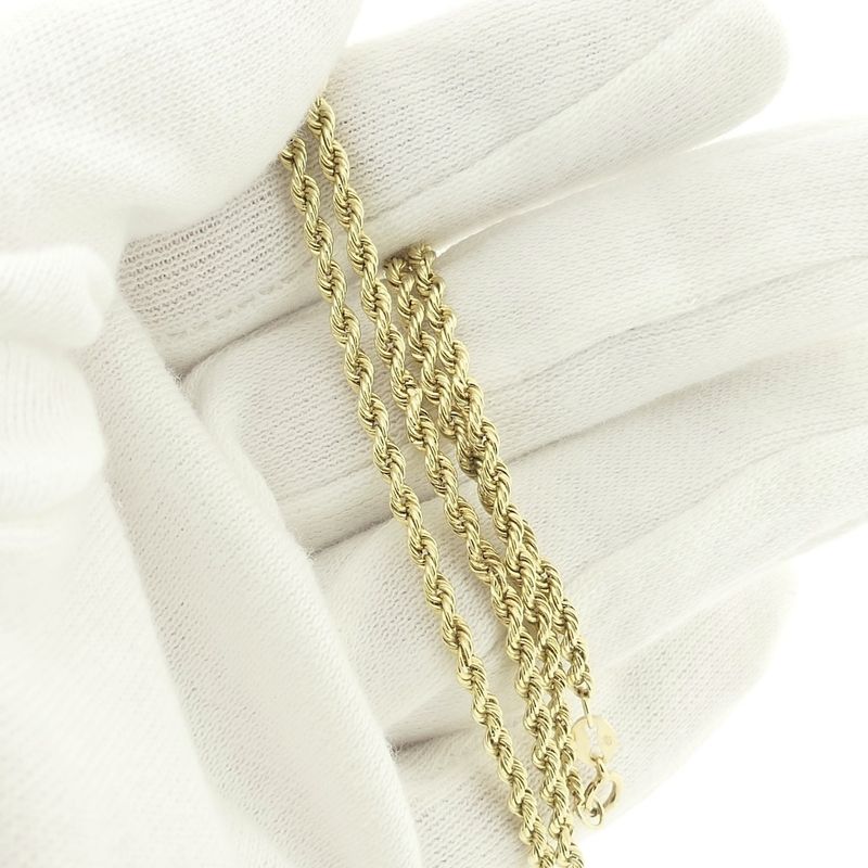 Image 5 of Gold twisted link chain | 43.5 cm