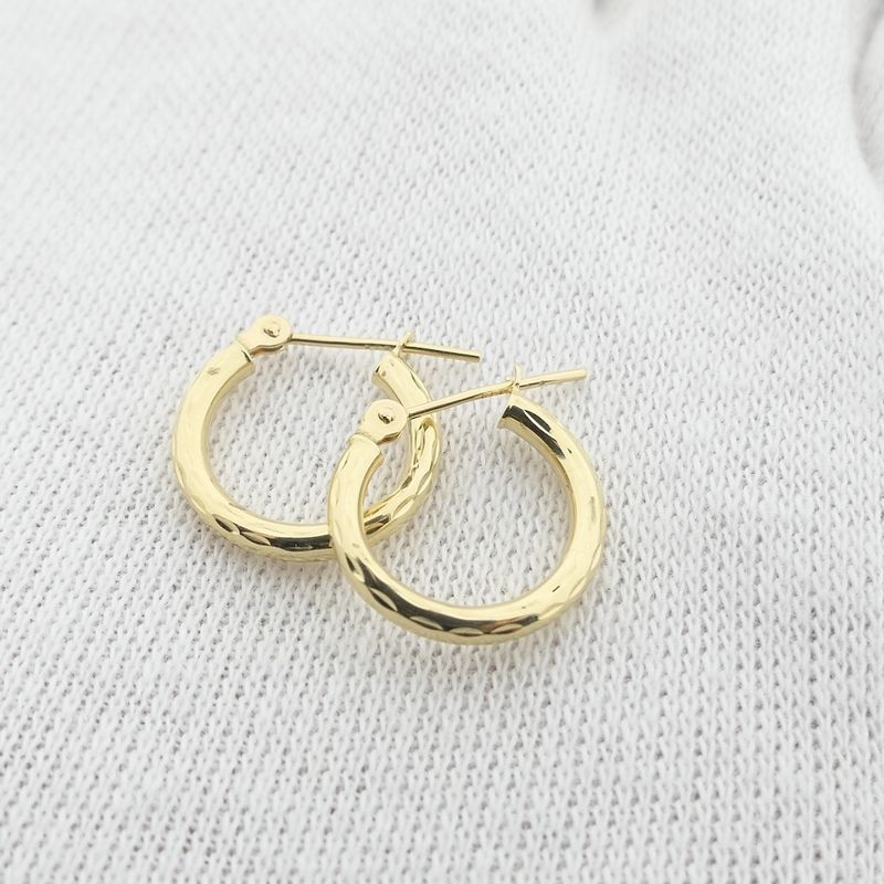 Image 10 of Gold earrings | Ø 13.5 mm