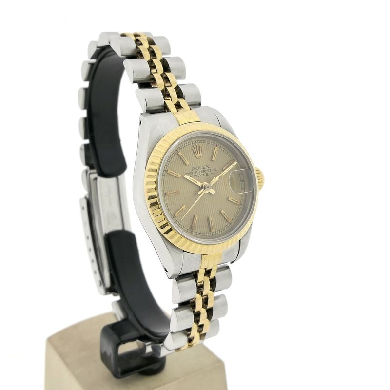 Image 3 of Rolex Datejust 26mm 69173; 18k gold/steel vintage women's watch