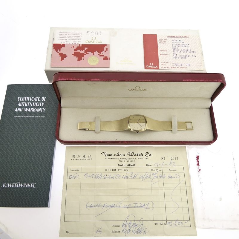 Image 19 of Omega De Ville 111.0118; Vintage heren horloge in full-set uit 1983