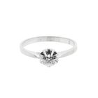 Image 3 of White Gold Solitaire Ring with 0.04 ct Diamond