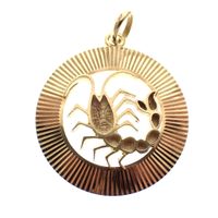 Gold Scorpio pendant