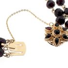 Image 9 of Antique garnet bracelet with gold decorative clasp