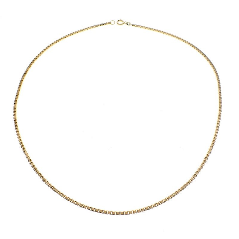 Image 4 of Golden Venetian link chain | 46 cm