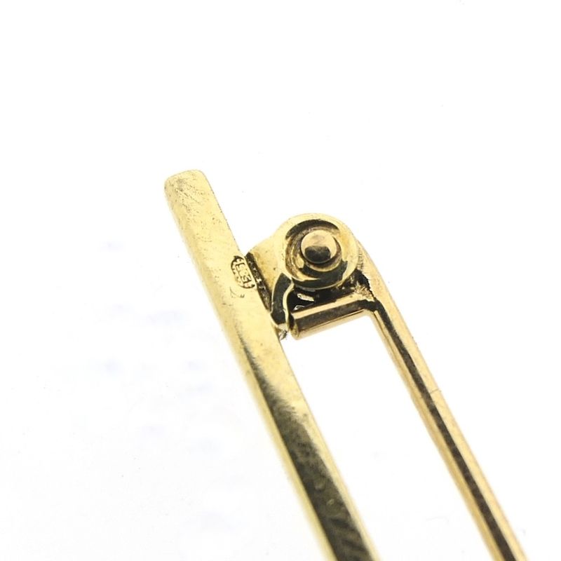 Image 4 of Gold brooch with zirconia