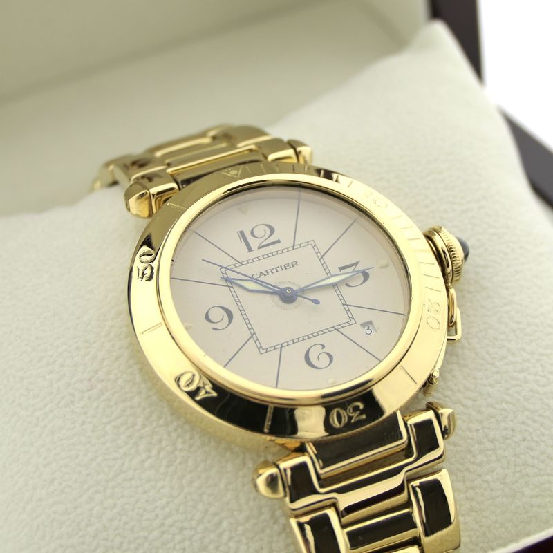 Image 18 of Cartier Pasha Automatic 1987; 18k Gold Watch