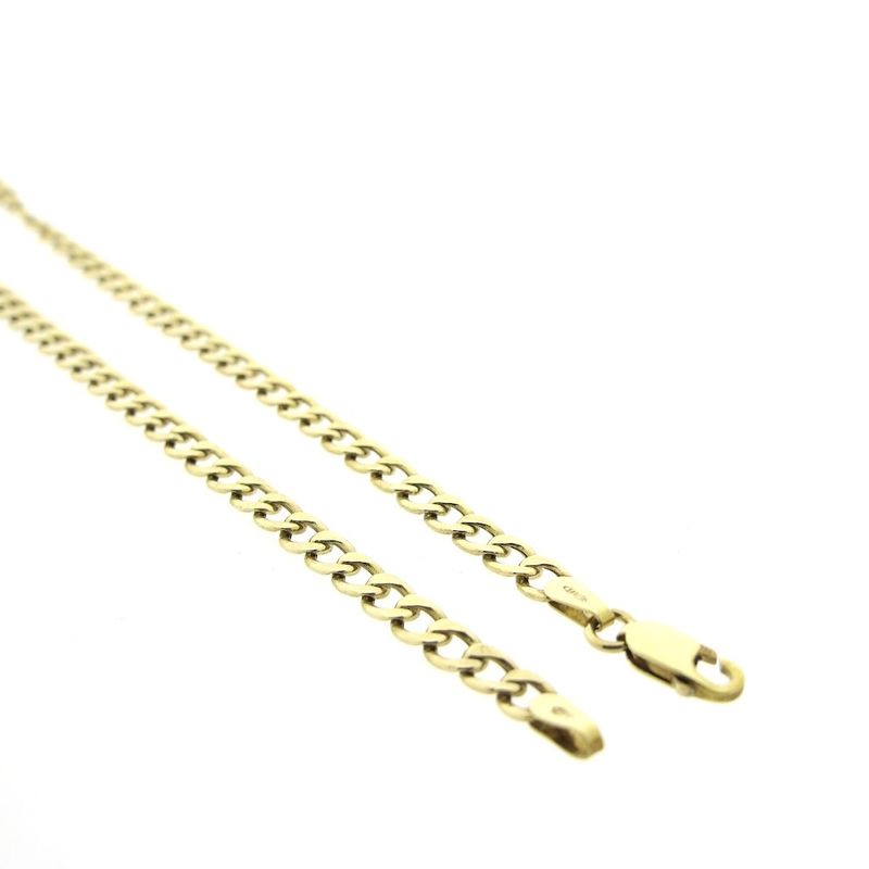 Image 6 of Gold gourmet link chain | 50 cm