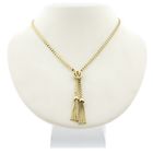 Image 1 of Gold Bismarck link necklace with fixed pendant | 46.5 cm