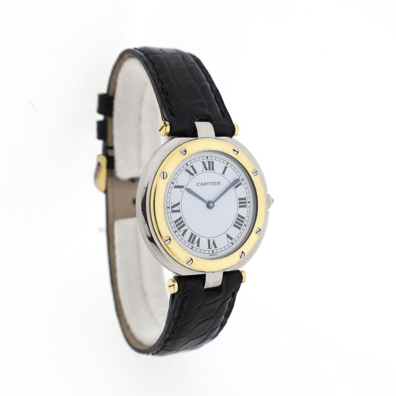 Image 3 of Cartier Santos Vendôme Ronde 8191; 18k gold/steel women's watch