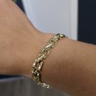 Image 7 of Gold Bismarck link bracelet | 18.5 cm
