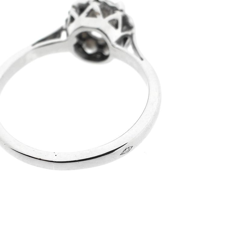 Image 7 of White gold solitaire ring with diamond; 0.43 ct.
