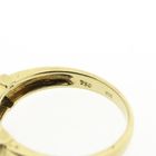 Image 6 of 18-karat two-tone gold ring with a heart and a 0.07-ct diamond.