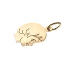 Image 3 of Gold pendant of a child's head; Girl