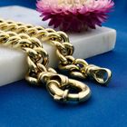 Afbeelding 2 van Massief gouden gourmetschakel armband | 20 cm